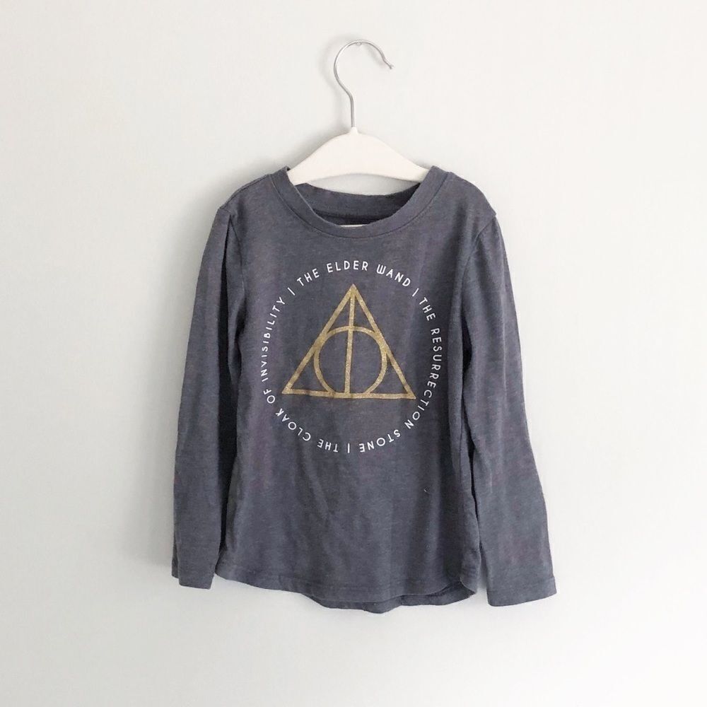Harry Potter And The Deathly Hallows Tshirt Gray